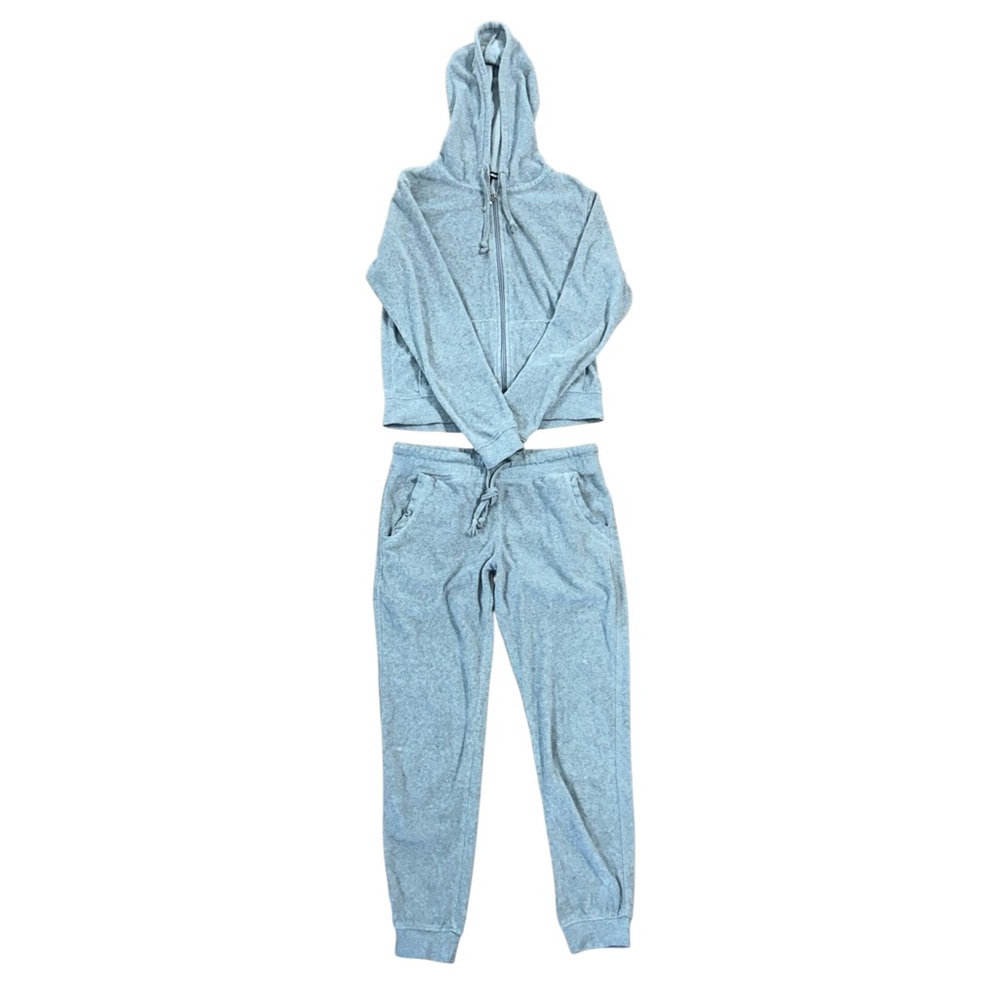 Fashion Nova Casual Light Grey Hoodie and Jogger Set